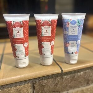 Scentsy Tinsel Berry and Fluffy Fleece Hand Cream Trio